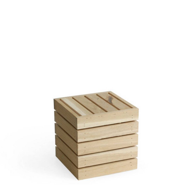 Riser Ξύλινο Τετρ.20x20cm Craster Rustic Large Box Oak