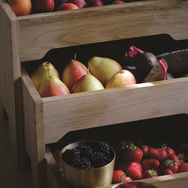 Σταντ 3 Επιπέδων Ξύλινο Craster Rustic Regular Oak