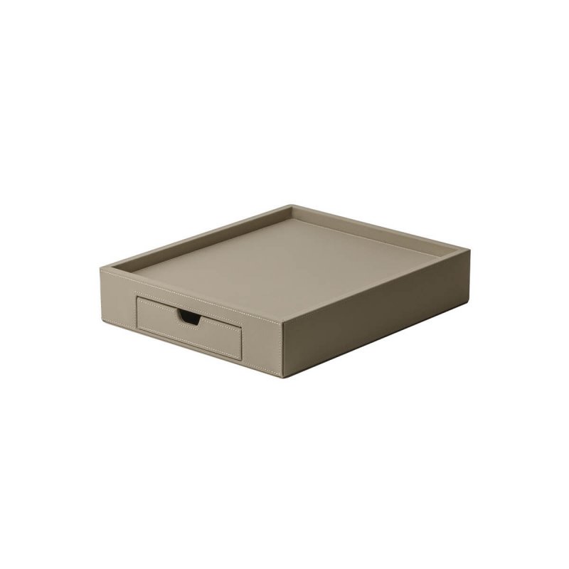 Δίσκος Καλωσορίσματος Crown Tasman με Συρτάρι - PU Leather σε 5 χρώματα