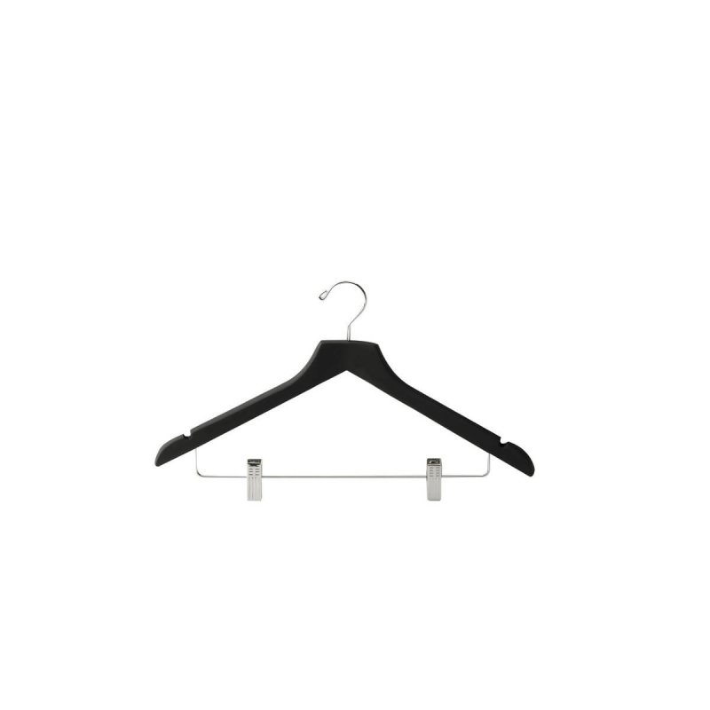 Κρεμάστρα Ξύλινη με Κλίπς Crown -  σε 3 χρώματα