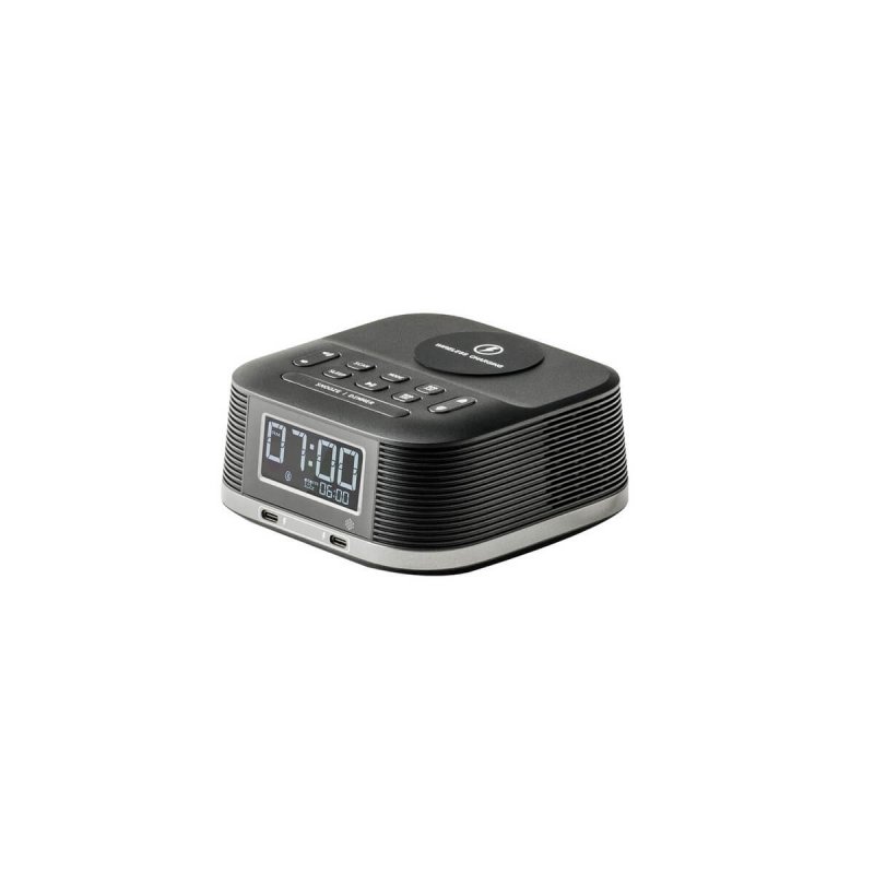 Ηλεκτρικό Ξυπνητήρι Crown Luna με Ασύρματη Φόρτιση, Bluetooth & Ραδιόφωνο