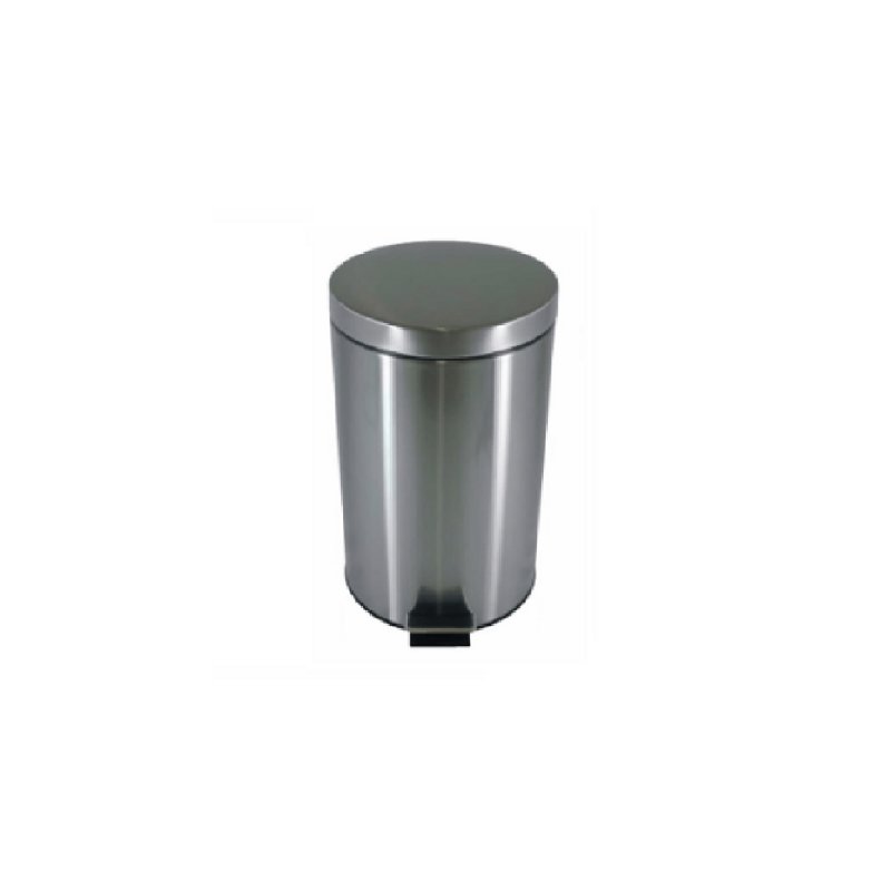 Kαλαθάκι Απορ/των WC  με πεντάλ Crown Porto Brushed St.Steel 