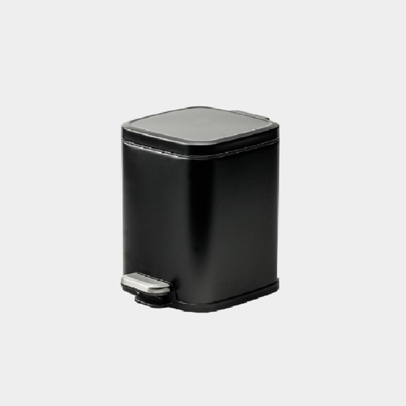 Kαλαθάκι Απορ/των Wc με Πεντάλ Crown Lisbon Βlack