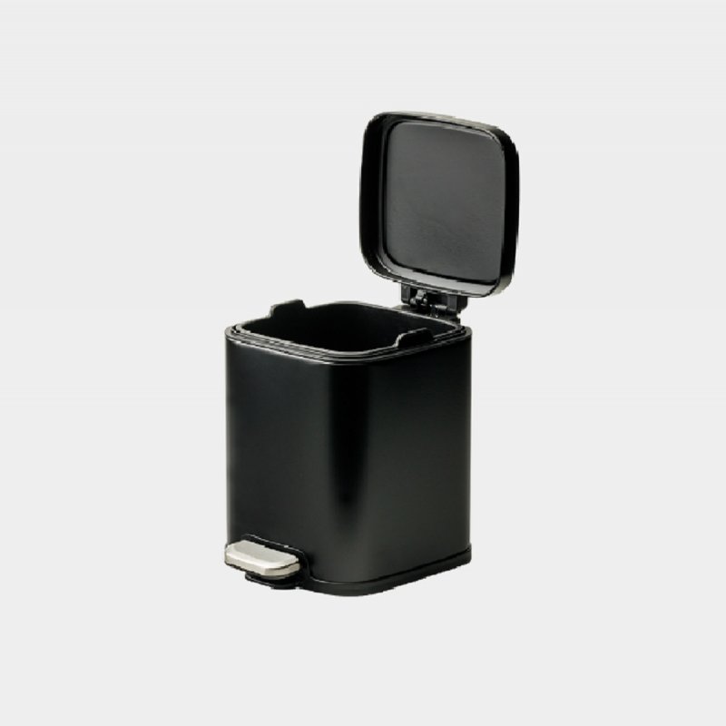 Kαλαθάκι Απορ/των Wc με Πεντάλ Crown Lisbon Βlack