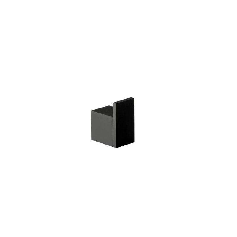 Towel Hook Crown Styx  – Matt Black Solid Brass