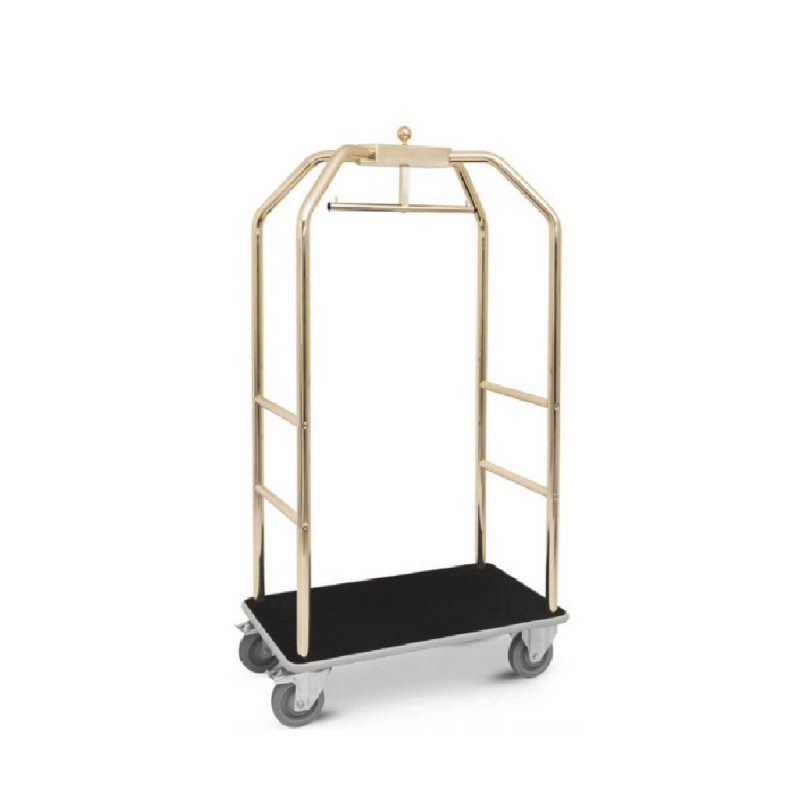 Τρόλεϊ Βαλιτσών Metalcarrelli Birdcage Medium - Brass/Black carpet