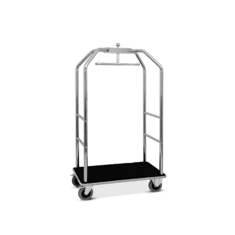 Τρόλεϊ Βαλιτσών Metalcarrelli Birdcage Medium - Chrome/Black carpet