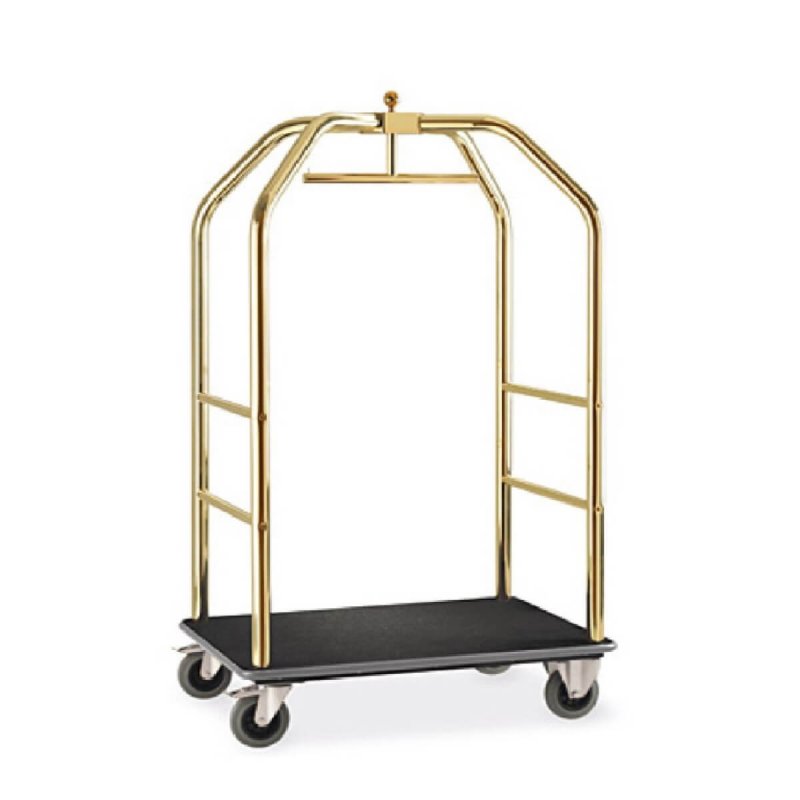 Τρόλεϊ Βαλιτσών Metalcarrelli Birdcage Large - Brass/Black carpet