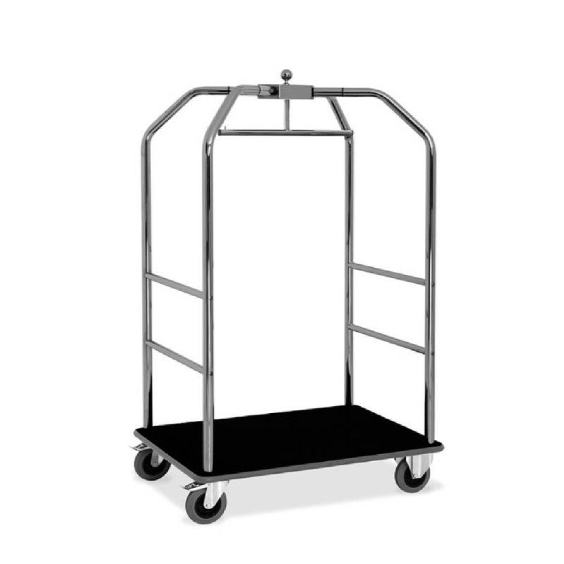 Τρόλεϊ Βαλιτσών Metalcarrelli Birdcage Large - Chrome/Black carpet
