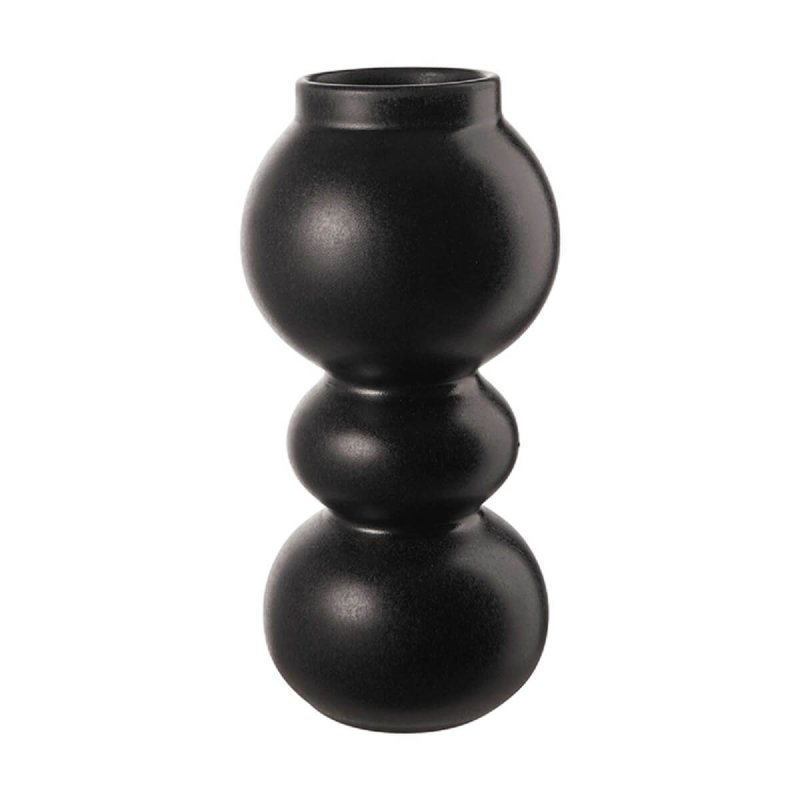 Βάζο Stoneware 23,5cm Asa Selection Como Black Iron