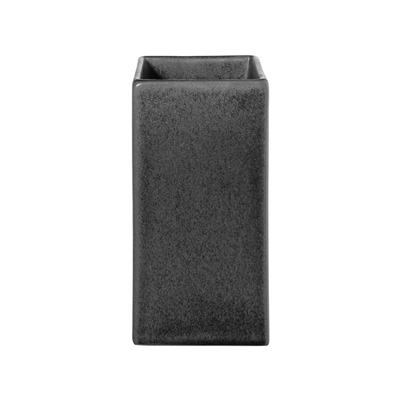 Vase Stoneware 16cm Asa Quadro Black Iron