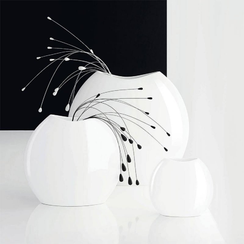 Βάζο 16cm Asa Selection Moon Glossy White