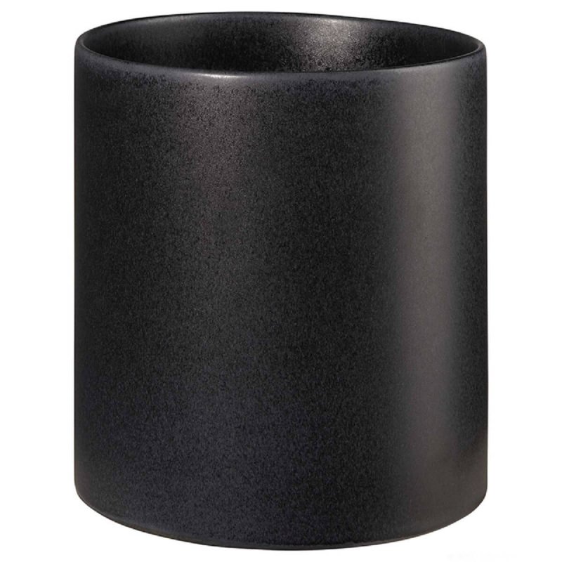 Cachepot Stoneware 29cm Asa Haruko Black Iron
