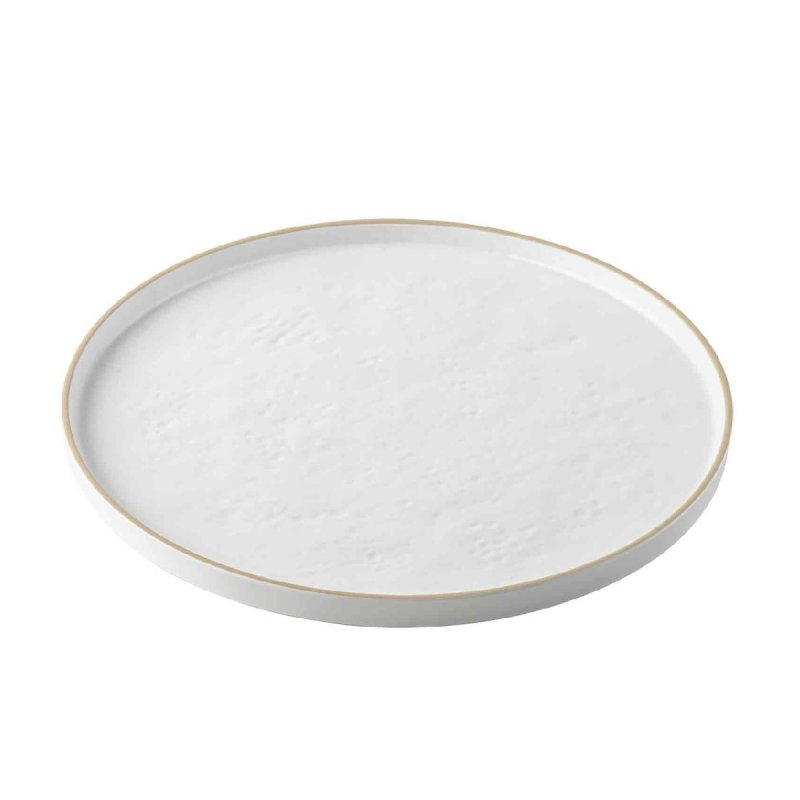 Πιάτο ρηχό 35,5cm μελαμίνης Tablecraft Europa white pattern