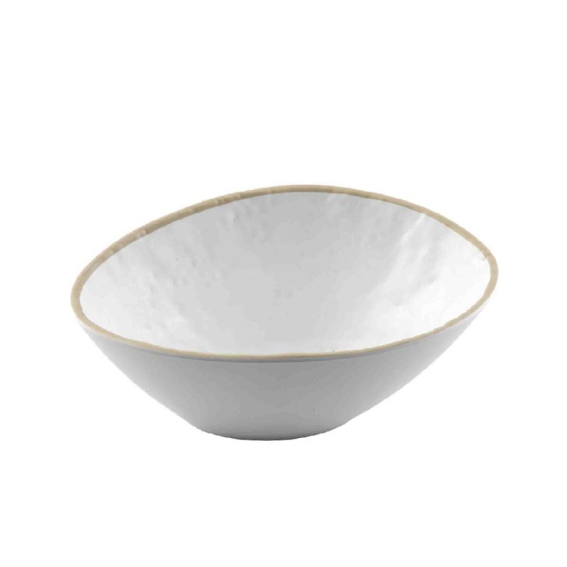 Μπολ μελαμίνης 370ml Tablecraft Europa white pattern
