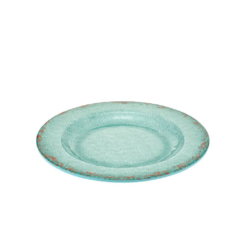 Πιάτο ρηχό με χείλος μελαμίνης 28cm Dalebrook Casablanca blue