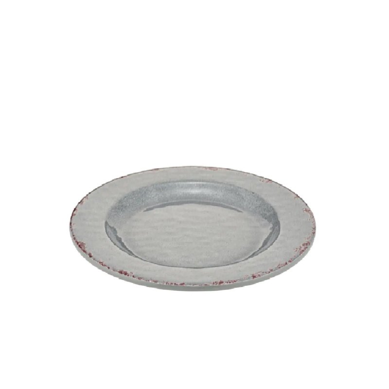 Πιάτο ρηχό με χείλος μελαμίνης 23cm Dalebrook Casablanca grey