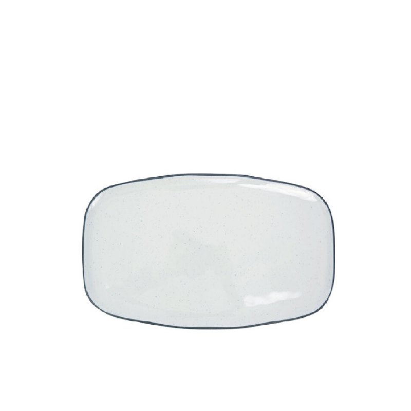 Πιατέλα μελαμίνης ορθογ. 35cm Dalebrook Marl blue