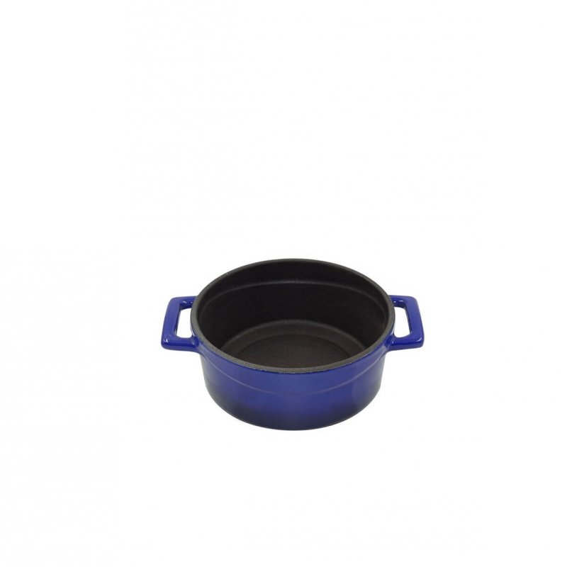Κατσαρολάκι Enameled Cast Iron Ø10cm-360ml με καπάκι Agnelli μπλέ