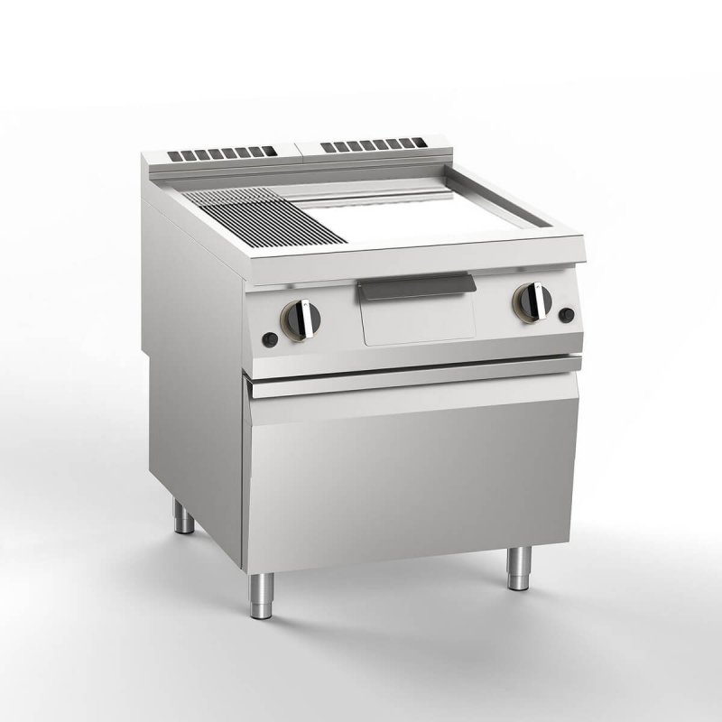 Επιδαπέδια Πλάκα/σχάρα Αερίου 80x90cm Silko Essence 900