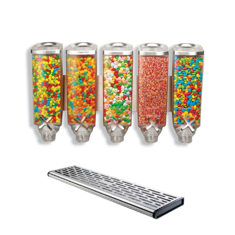 Διανεμητής Επιτοίχιος Πενταπλός 5x3,79L & Catch Tray Rosseto EZ-PRO™ EZP2890