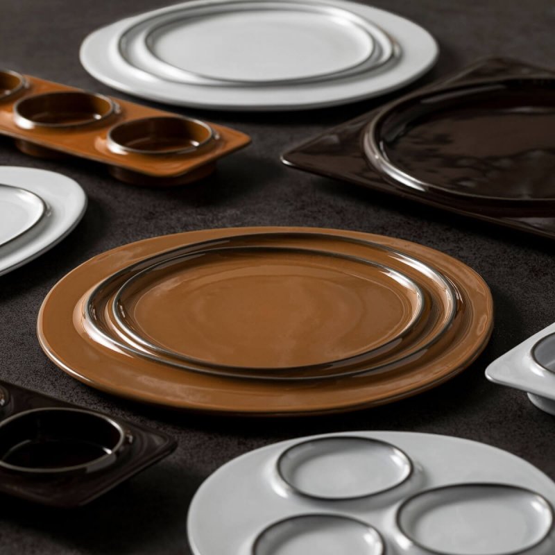 Πιάτο Ρηχό 28cm Costa Nova Ambar Ecogres® Caramel