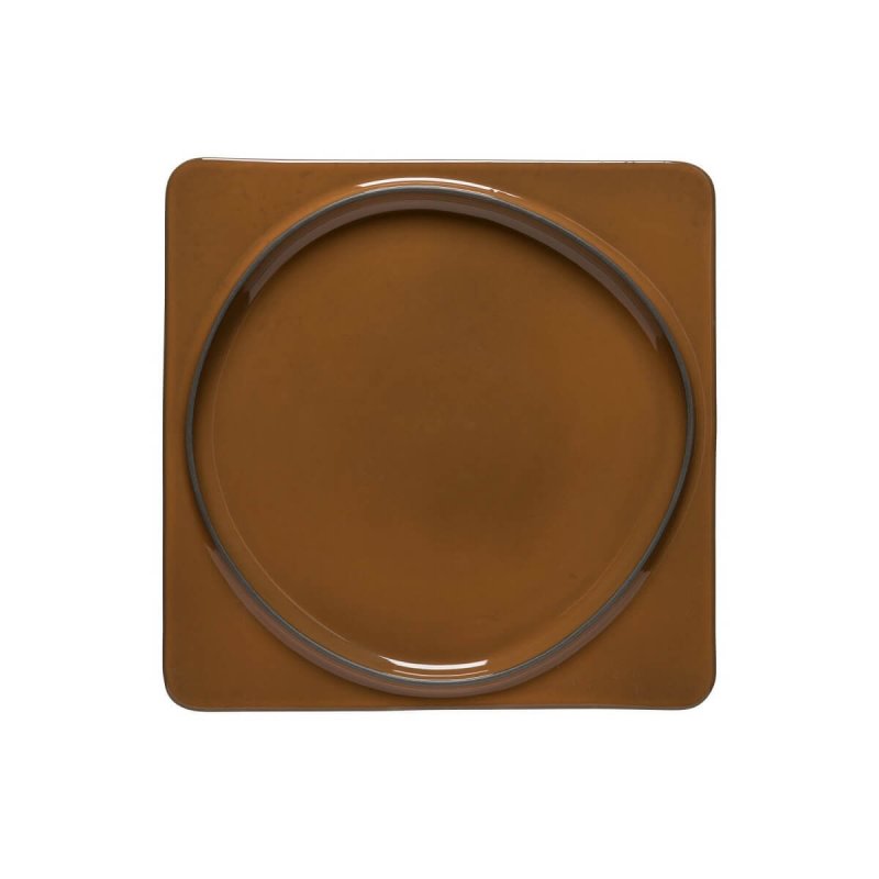 Πιάτο Tετρ. Ρηχό 27cm Costa Nova Ambar Ecogres® Caramel