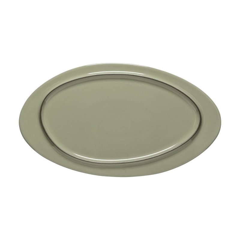 Πιατέλα Οβάλ 37cm Costa Nova Ambar Ecogres® Sage Green
