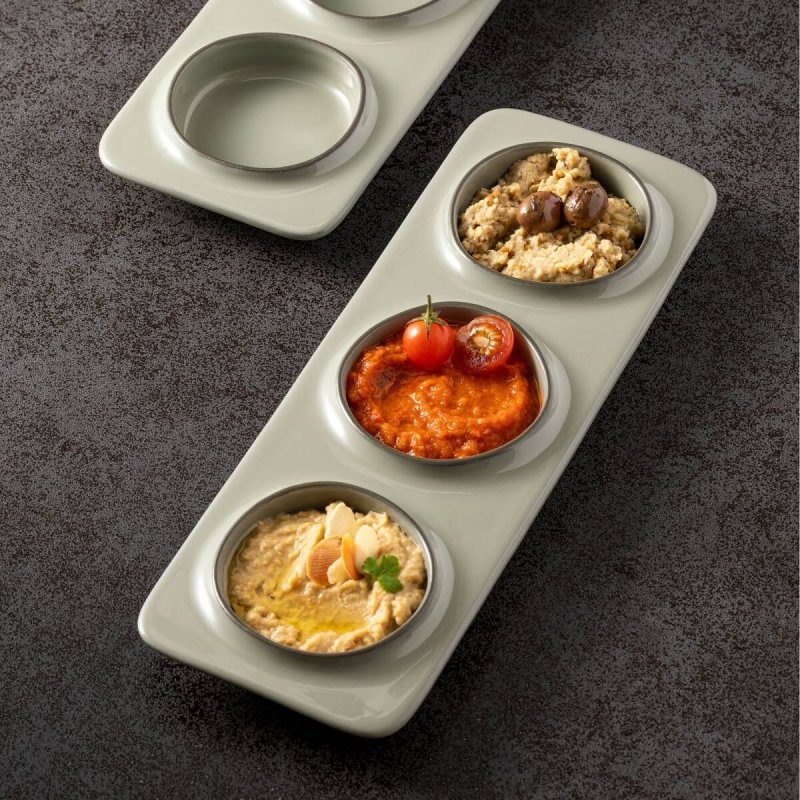 Σκεύος Στρογγυλό 3πλο 28cm Costa Nova Ambar Ecogres® Sage Green