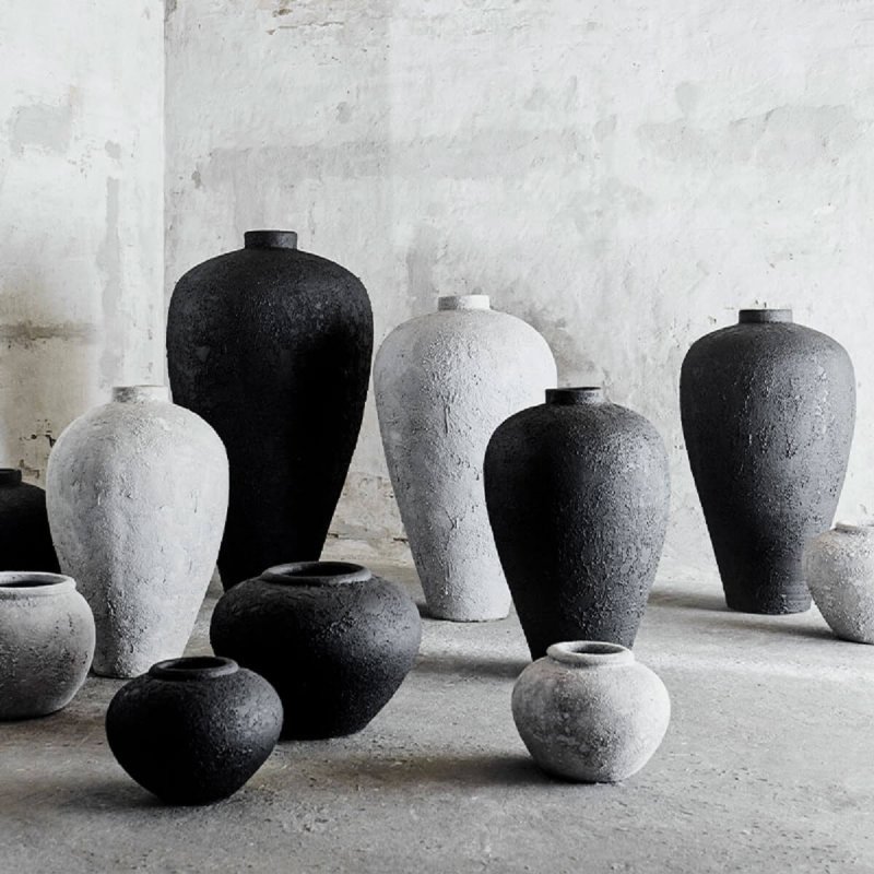 Πιθάρι 60cm Muubs Jar Luna Black