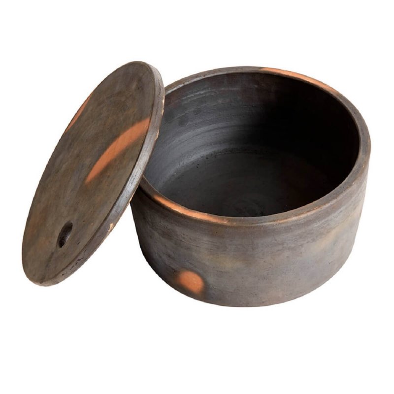 Μπολ με καπάκι 23cm Muubs Hazel L Brown/Black Terracotta
