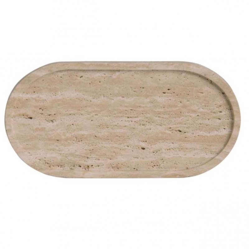 Δίσκος Τραβερτίνη Οβάλ  30cm Andrea House