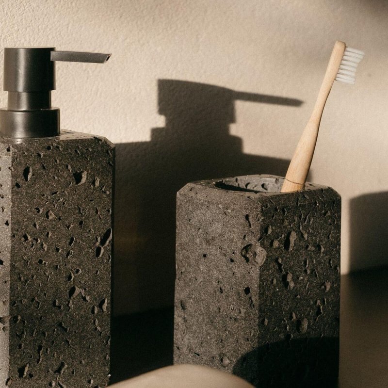 Θήκη Οδοντόβουρτσας Andrea House Travertine Black
