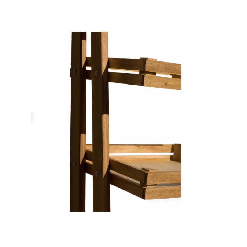 Rustic Oak Two-Tier Counter Stand Craster 