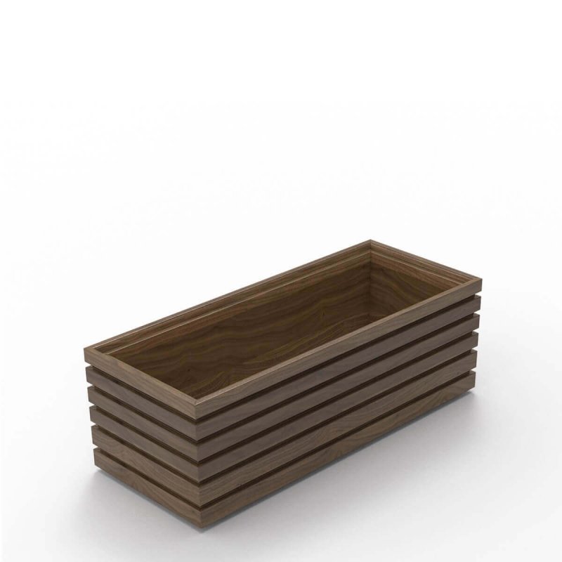 Ξύλινος Δίσκος/Κουτί καρυδιά 1/8 GN-110mm Craster Flow Bento Walnut 