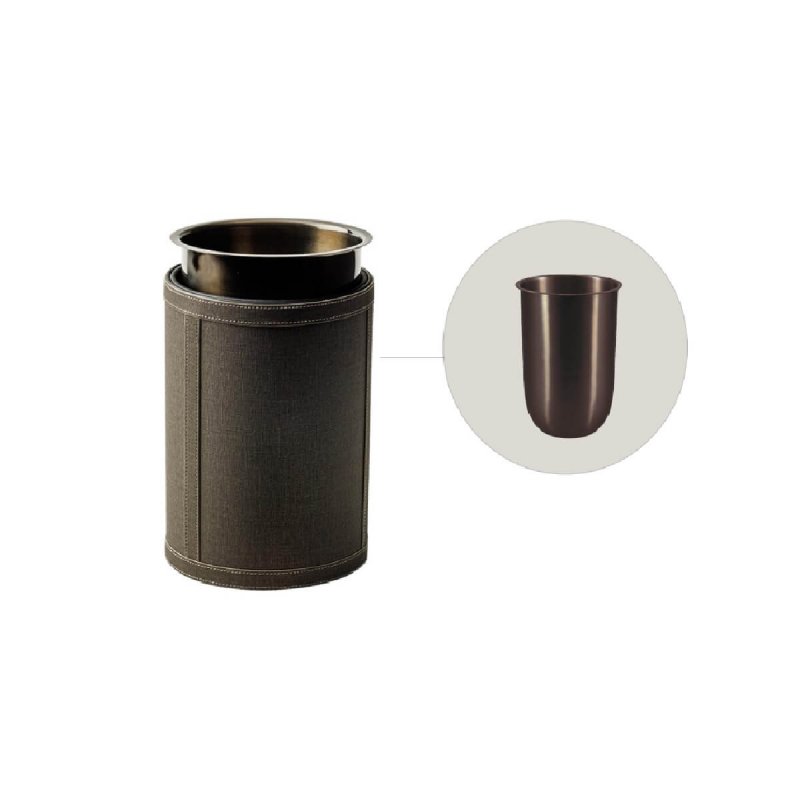 Καλάθι Απορριμμάτων Crown Valencia Delino με inner liner - PU Leather σε 2 χρώματα