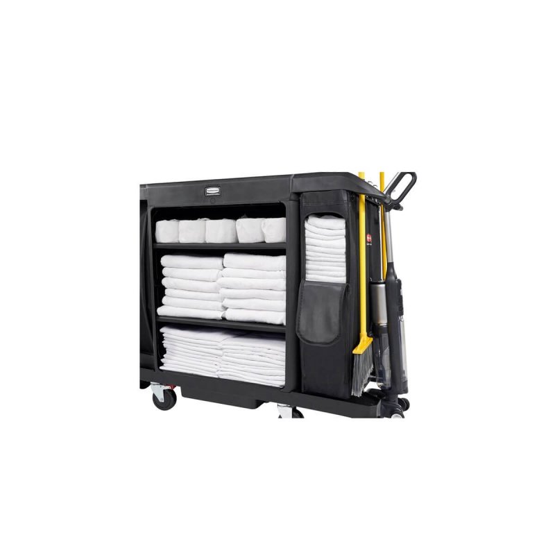 Σάκος Λινών με φερμουάρ  Rubbermaid Side-Load Black 