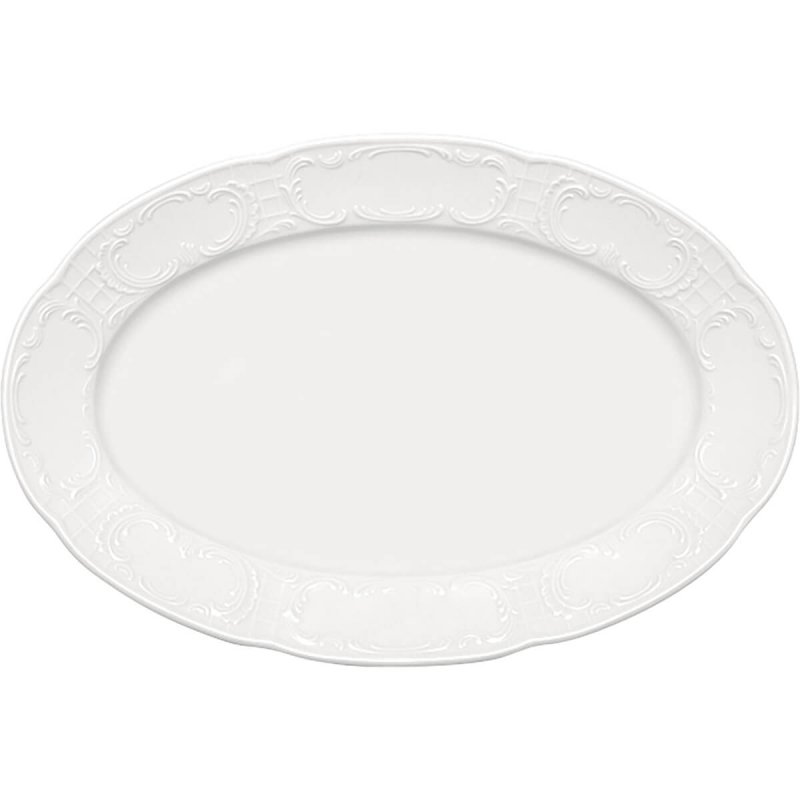 Πιατέλα Οβάλ 36x24cm με ανάγλυφο χείλος Bauscher Mozart