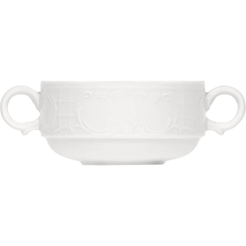 Creamsoup cup 280ml stackable embossed Bauscher Mozart