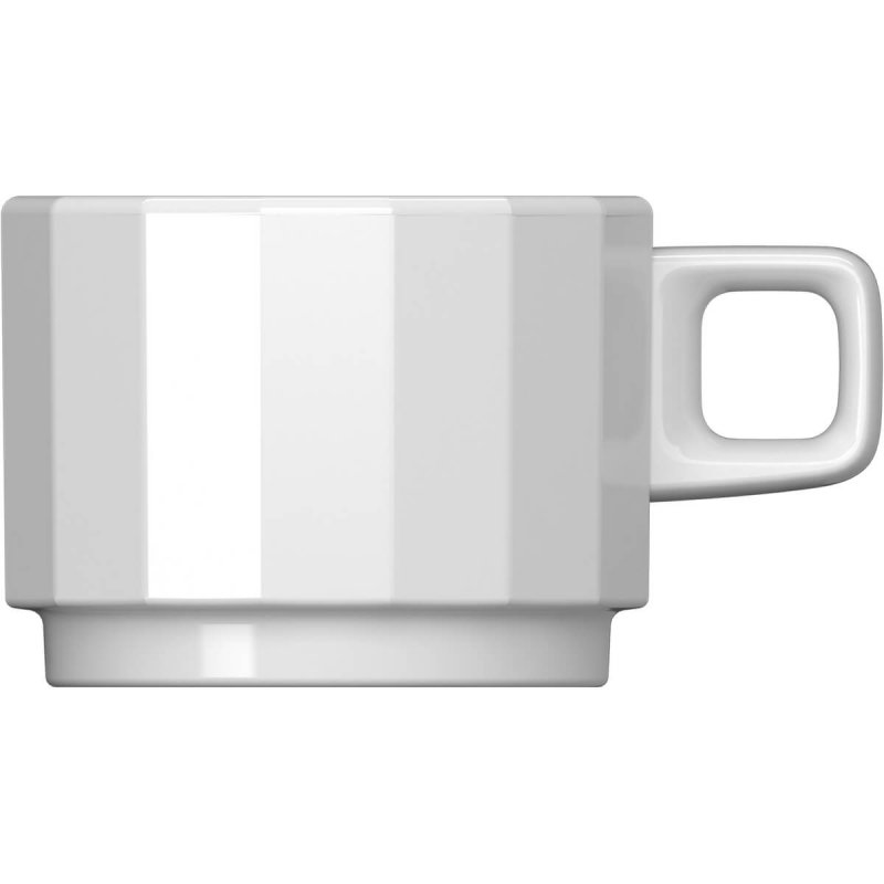 Cup 90ml stackable Bauscher Edge White