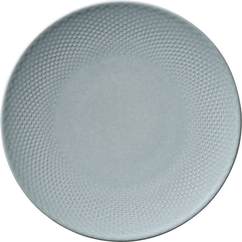 Plate Flat 24cm round coupe embossed Heart & Soul Pine Sky