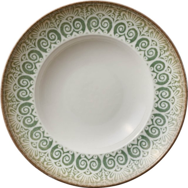 Πιάτο βαθύ με χείλος  27cm Heart & Soul Soulmate Jade 