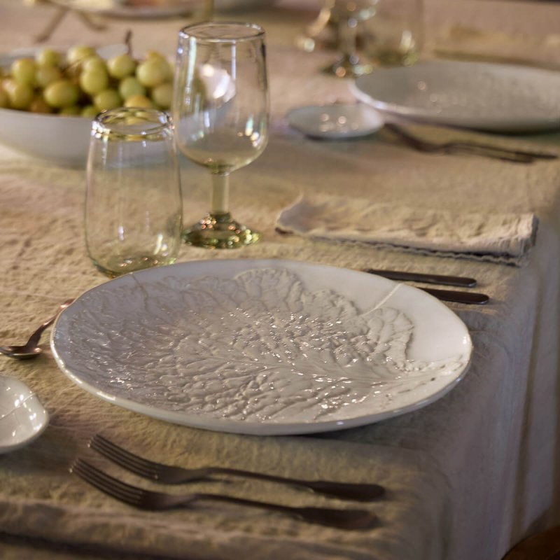 Serving Plate 32cm Costa Nova Silvina Fennel White