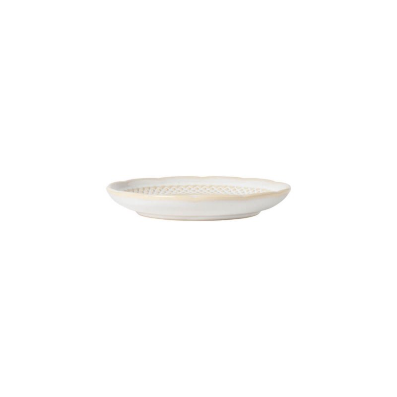 Round plate 15cm Costa Nova Cristal White