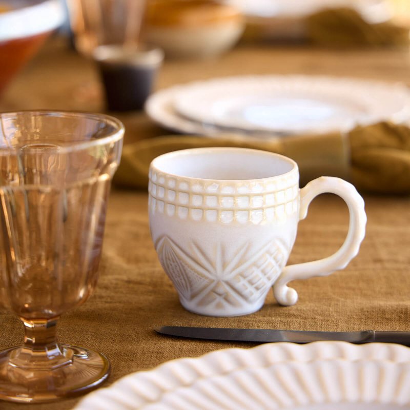 Mug 29 cl Costa Nova Cristal White