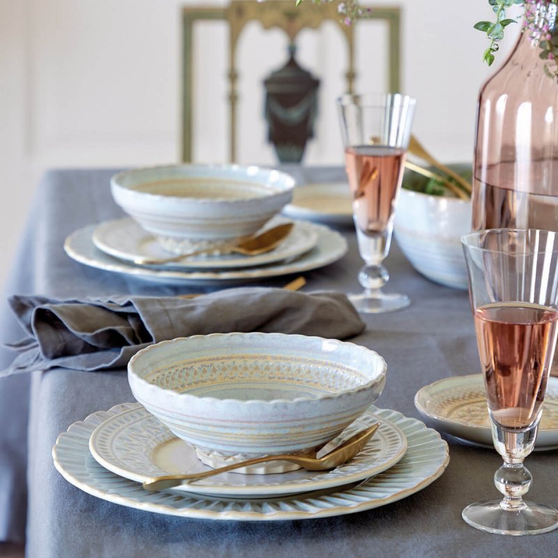 Round plate 28cm Costa Nova Cristal Nacar