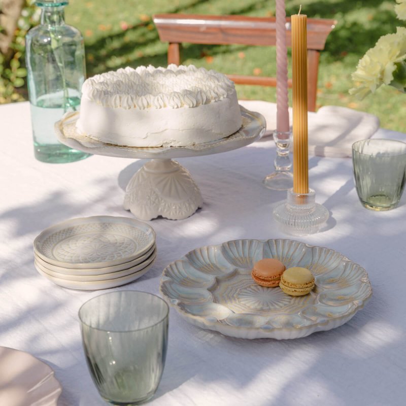 Πιατέλα Απεριτίφ 25cm Costa Nova Cristal Nacar