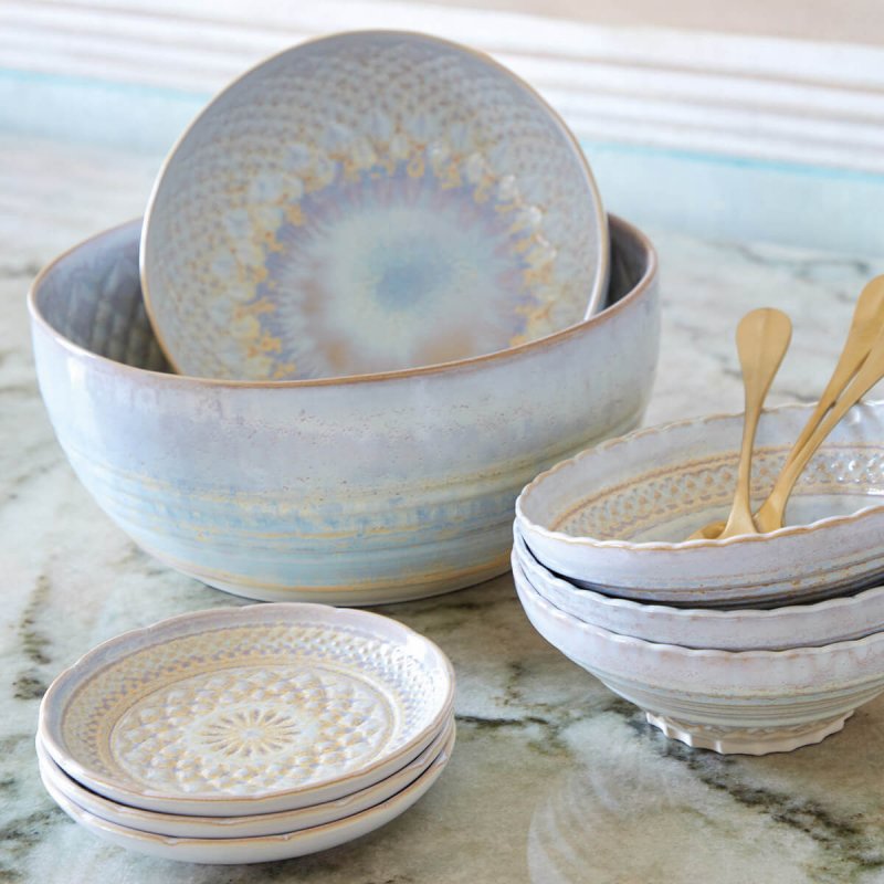 Serving bowl 21cm Costa Nova Cristal Nacar 