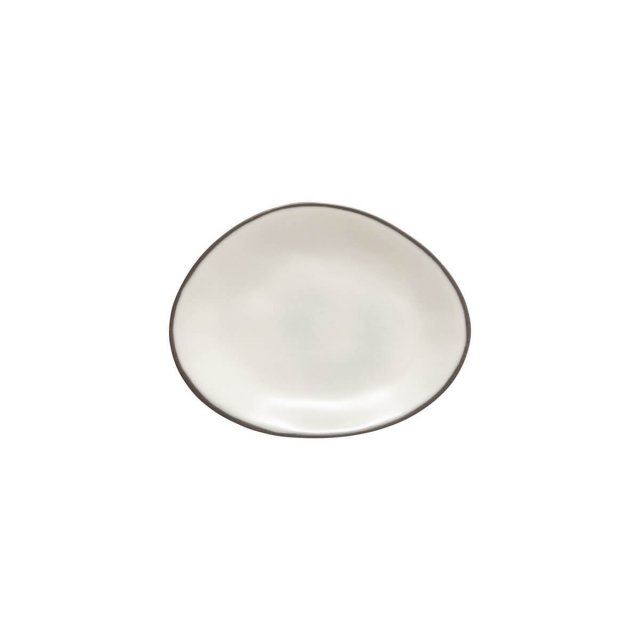Plate Oval 22cm Costa Nova Stacked Organic Salt