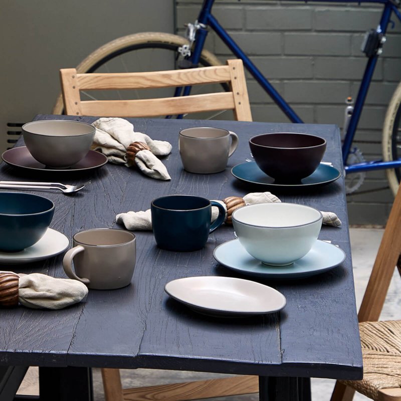 Mug 360cl Costa Nova Stacked Organic Deep Sea 